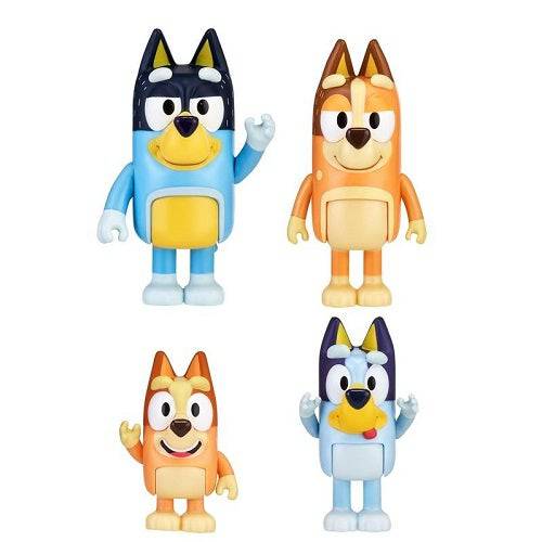Bluey 4 Pack Figures - by Moose Toys | Buy at ToyShnip