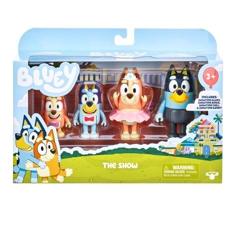 Bluey 4 Pack Figures - by Moose Toys | Buy at ToyShnip