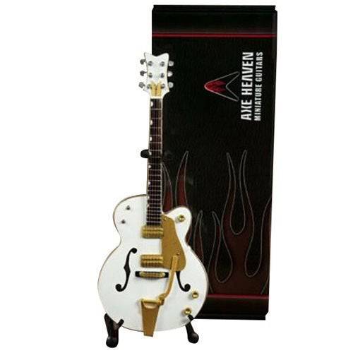Brian Setzer White Hollow Body Miniature Guitar Replica - by Axe Heaven | Buy at ToyShnip