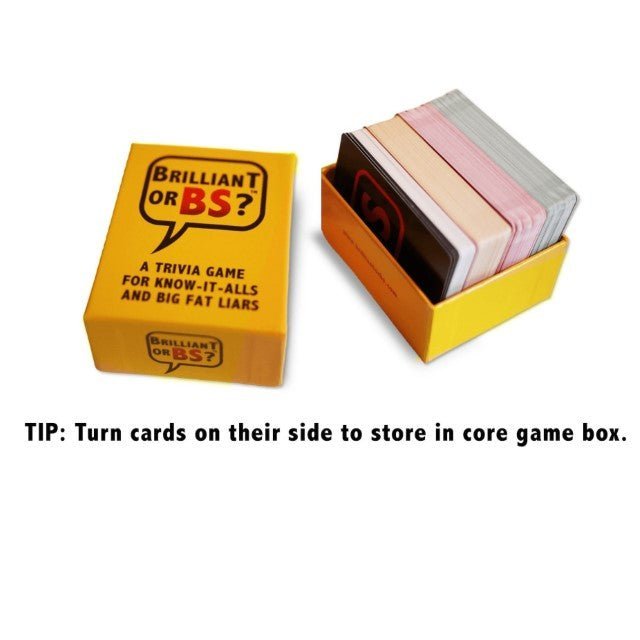 Brilliant or BS? Trivia Party Game - by Brilliant or BS? | Buy at ToyShnip