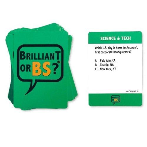 Brilliant or BS? Trivia Party Game - by Brilliant or BS? | Buy at ToyShnip