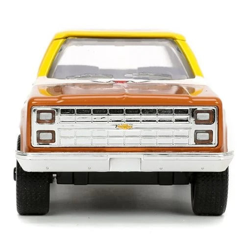 Hollywood Rides 1980 Chevy Blazer K5 1:32 Die-Cast Metal Vehicle with SpongeBob SquarePants Nano Figure