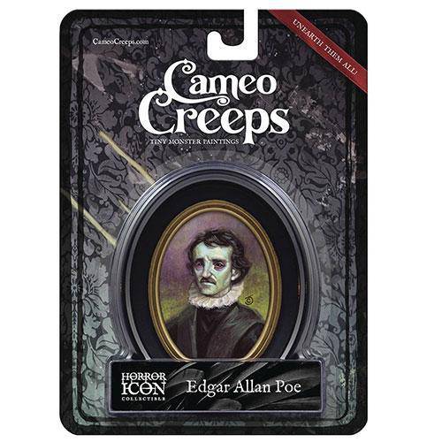 Cameo Creeps Tiny Monster Paintings - Edger Allan Poe - by Chris Seaman Illustration | Buy at ToyShnip