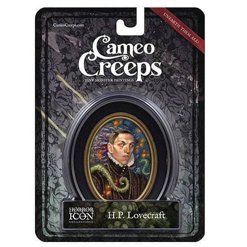 Cameo Creeps Tiny Monster Paintings - H. P. Lovecraft - by Chris Seaman Illustration | Buy at ToyShnip