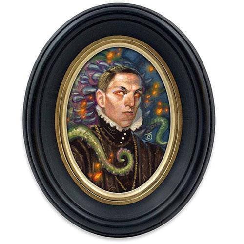 Cameo Creeps Tiny Monster Paintings - H. P. Lovecraft - by Chris Seaman Illustration | Buy at ToyShnip