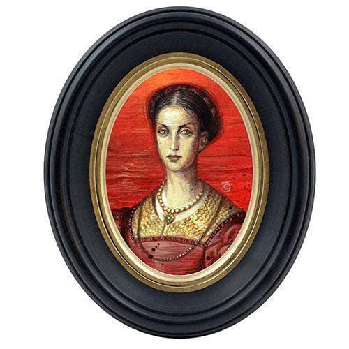 Cameo Creeps Tiny Monster Paintings - Lady Bathory - by Chris Seaman Illustration | Buy at ToyShnip