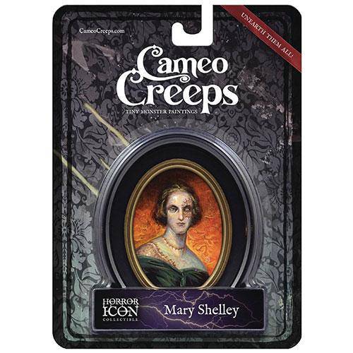 Cameo Creeps Tiny Monster Paintings - Mary Shelley - by Chris Seaman Illustration | Buy at ToyShnip