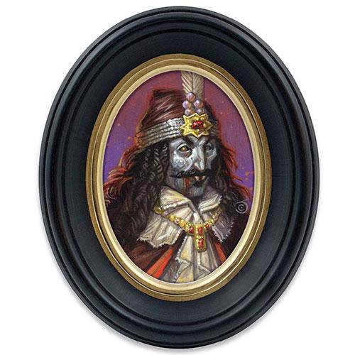 Cameo Creeps Tiny Monster Paintings - Vlad Tepes Dracula - by Chris Seaman Illustration | Buy at ToyShnip