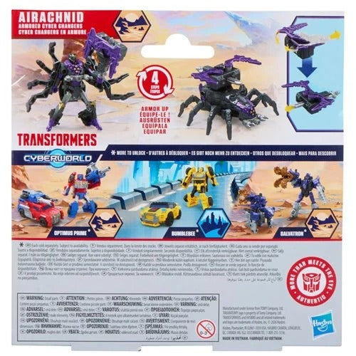 Transformers Cyberworld Airachnid Armored Cyber Changers 4-Inch Action Figure