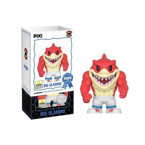 ThrillJoy Pix! Street Sharks Big Slammu Vinyl Figure - 2026 Convention Exclusive