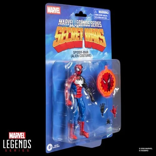 Secret Wars Marvel Legends Series Spider-Man (Alien Costume) 6-Inch Action Figure