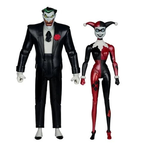 DC Direct Batman Animated Harley Quinn and The Joker Mad Love 6-Inch Action Figure 2-Pack & Comic - Gold Label Exclusive