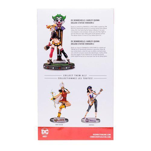 DC Bombshells Harley Quinn Deluxe Version 2 Statue - by DC Direct | Buy at ToyShnip