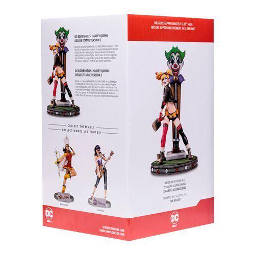 DC Bombshells Harley Quinn Deluxe Version 2 Statue - by DC Direct | Buy at ToyShnip