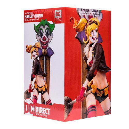 DC Bombshells Harley Quinn Deluxe Version 2 Statue - by DC Direct | Buy at ToyShnip