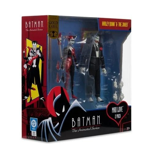 DC Direct Batman Animated Harley Quinn and The Joker Mad Love 6 - Inch Action Figure 2 - Pack & Comic - Gold Label Exclusive - by DC Direct