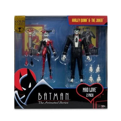 DC Direct Batman Animated Harley Quinn and The Joker Mad Love 6 - Inch Action Figure 2 - Pack & Comic - Gold Label Exclusive - by DC Direct