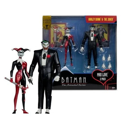 DC Direct Batman Animated Harley Quinn and The Joker Mad Love 6 - Inch Action Figure 2 - Pack & Comic - Gold Label Exclusive - by DC Direct
