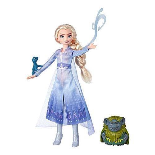 Disney Frozen 2 Elsa Fashion Doll In Travel Outfit with Pabbie and Salamander Figures - by Hasbro | Buy at ToyShnip