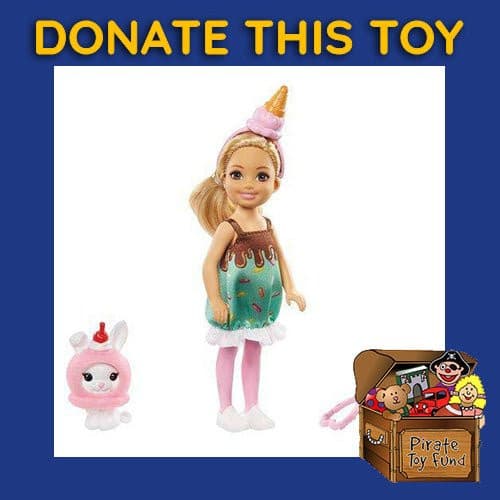 DONATE THIS TOY - Pirate Toy Fund - Barbie Club Chelsea Ice Cream Doll - by Mattel | Buy at ToyShnip