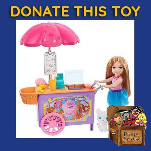 DONATE THIS TOY - Pirate Toy Fund - Barbie Club Chelsea Snack Cart - by Mattel | Buy at ToyShnip
