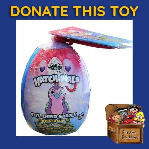 DONATE THIS TOY - Pirate Toy Fund - Hatchimals Glittering Garden 2.5 Inch Plush Clip on - by Spin Master | Buy at ToyShnip
