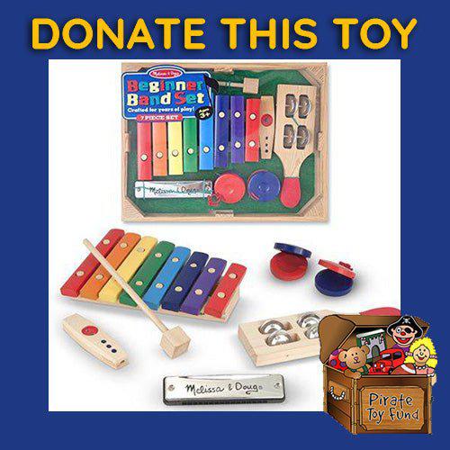 DONATE THIS TOY - Pirate Toy Fund - Melissa & Doug- Beginner Band Set Toy Musical Instruments - by Melissa and Doug | Buy at ToyShnip