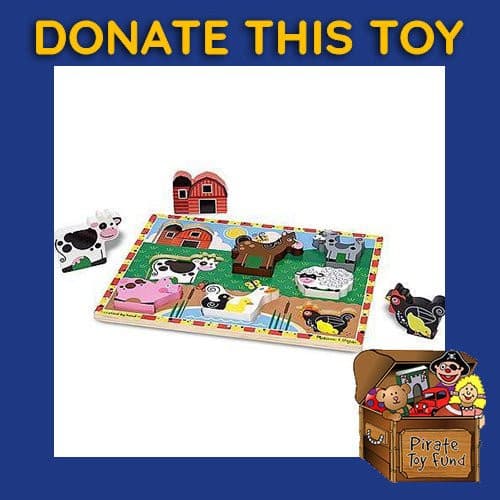 DONATE THIS TOY - Pirate Toy Fund - Melissa & Doug - Farm Chunky Puzzle - by Melissa and Doug | Buy at ToyShnip