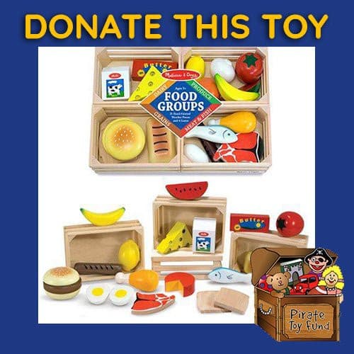 DONATE THIS TOY - Pirate Toy Fund - Melissa & Doug - Food Groups Wooden Play Set - by Melissa and Doug | Buy at ToyShnip