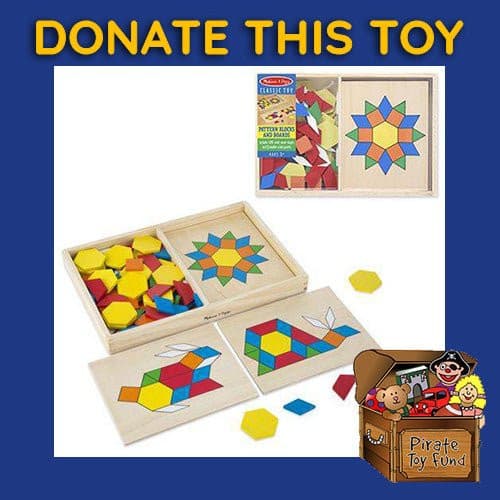 DONATE THIS TOY - Pirate Toy Fund - Melissa & Doug - Pattern Blocks And Boards - by Melissa and Doug | Buy at ToyShnip