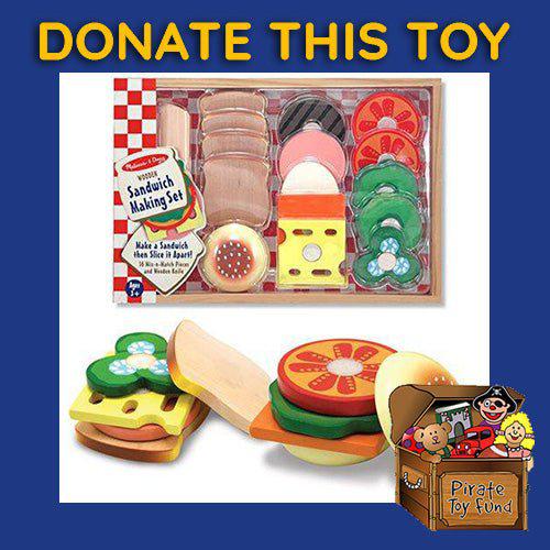 DONATE THIS TOY - Pirate Toy Fund - Melissa & Doug - Sandwich Making Set - by Melissa and Doug | Buy at ToyShnip