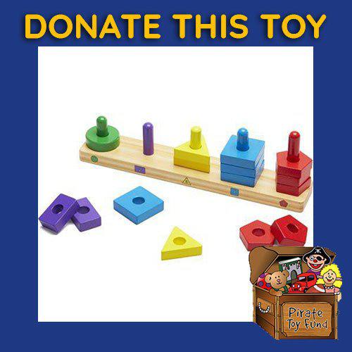 DONATE THIS TOY - Pirate Toy Fund - Melissa & Doug - Stack & Sort Board - by Melissa and Doug | Buy at ToyShnip