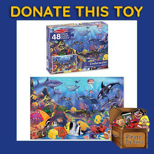 DONATE THIS TOY - Pirate Toy Fund - Melissa & Doug- Underwater Floor Puzzle - by Melissa and Doug | Buy at ToyShnip