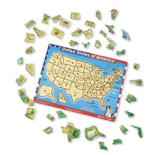 DONATE THIS TOY - Pirate Toy Fund - Melissa & Doug - U.S.A. Map Sound Puzzle - by Melissa and Doug | Buy at ToyShnip