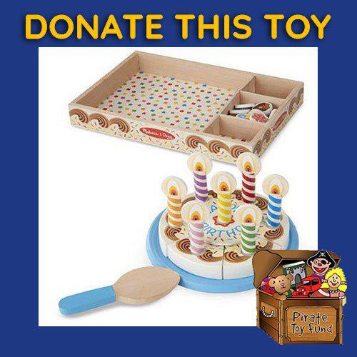 DONATE THIS TOY - Pirate Toy Fund - Melissa & Doug - Wooden Birthday Cake - by Melissa and Doug | Buy at ToyShnip