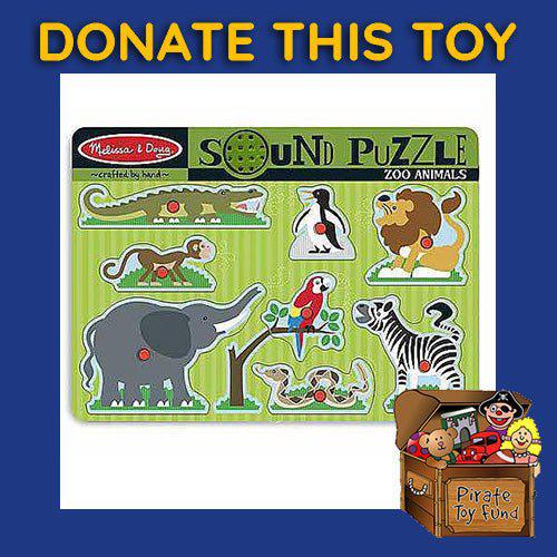 DONATE THIS TOY - Pirate Toy Fund - Melissa & Doug-Zoo Animals Sound Puzzle - by Melissa and Doug | Buy at ToyShnip