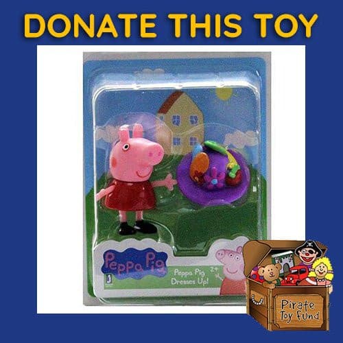 DONATE THIS TOY - Pirate Toy Fund - Peppa Pig Friends and Fun Mini-Figure - Peppa Pig Dresses up! - by Jazwares | Buy at ToyShnip
