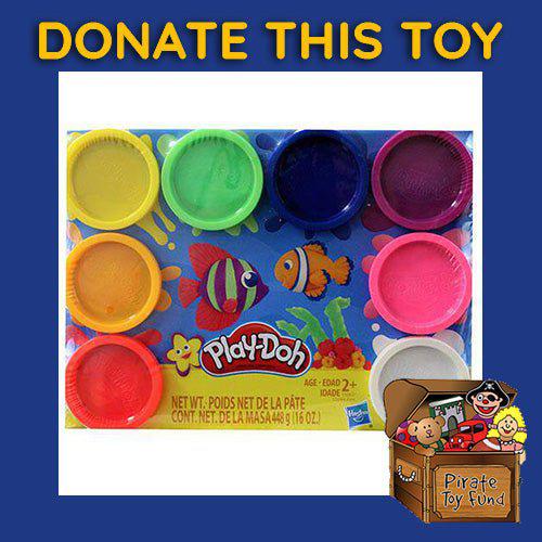 DONATE THIS TOY - Pirate Toy Fund - Play-Doh 8 Pack - Rainbow - by Hasbro | Buy at ToyShnip