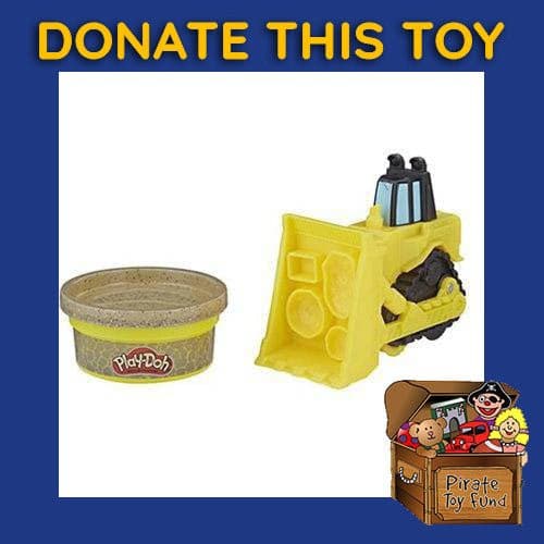 DONATE THIS TOY - Pirate Toy Fund - Play-Doh Mini Vehicle - Bulldozer - by Hasbro | Buy at ToyShnip