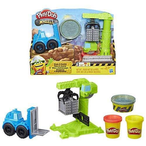 DONATE THIS TOY - Pirate Toy Fund - Play-Doh Wheels Crane and Forklift Construction Toys - by Hasbro | Buy at ToyShnip