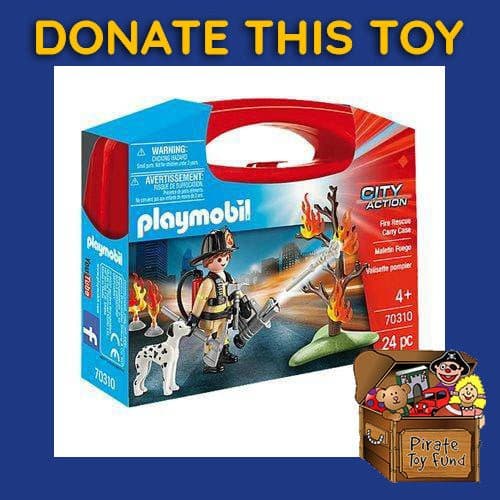 DONATE THIS TOY - Pirate Toy Fund - Playmobil 70310 Carry Case Fire Rescue Carry Case - by Playmobil | Buy at ToyShnip