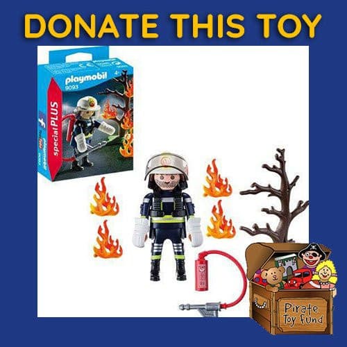 DONATE THIS TOY - Pirate Toy Fund - Playmobil 9093 Special Plus Firefighter with Tree - by Playmobil | Buy at ToyShnip