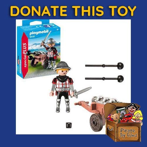 DONATE THIS TOY - Pirate Toy Fund - Playmobil Special Plus 9441 Knight With Cannon - by Playmobil | Buy at ToyShnip