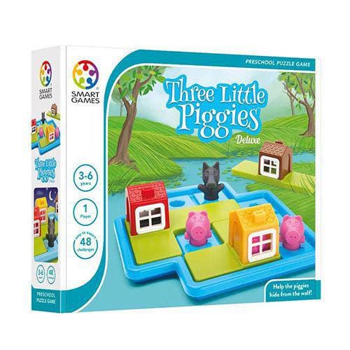 DONATE THIS TOY - Pirate Toy Fund - Three Little Piggies - Deluxe Puzzle Game - by Smart Games | Buy at ToyShnip