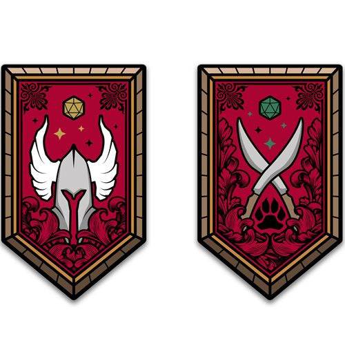 Dungeons & Dragons Character Class Augmented Reality Enamel Pin Set of 12 - Shared Exclusive - by Pinfinity | Buy at ToyShnip