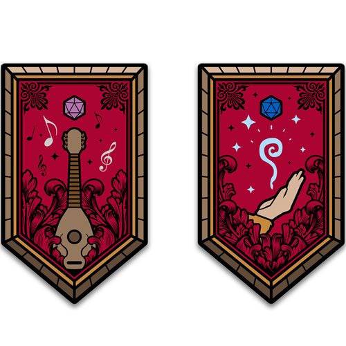 Dungeons & Dragons Character Class Augmented Reality Enamel Pin Set of 12 - Shared Exclusive - by Pinfinity | Buy at ToyShnip