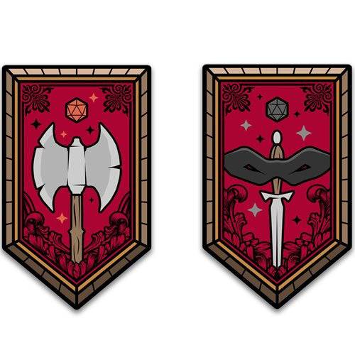 Dungeons & Dragons Character Class Augmented Reality Enamel Pin Set of 12 - Shared Exclusive - by Pinfinity | Buy at ToyShnip