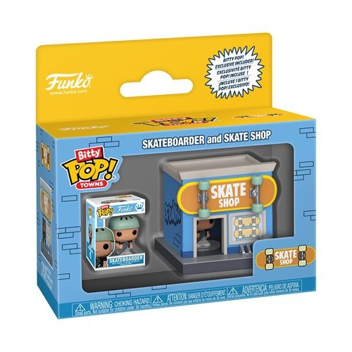 Funko Pop! Bitty Town - Bitty City Skate Shop & Skateboarder