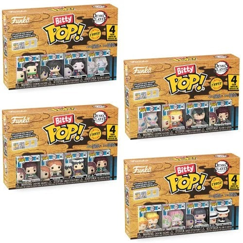 Funko Bitty Pop! Demon Slayer Mini-Figure 4-Pack Specialty- Select Figure(s)
