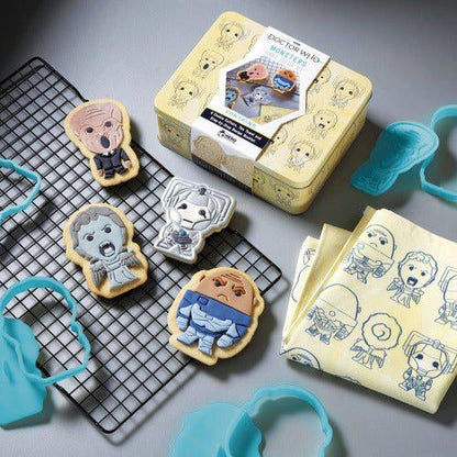 Eaglemoss Doctor Who Monsters Cookie Cutter & Tea Towel Tin - by Eaglemoss Publications | Buy at ToyShnip
